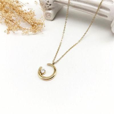 Manufacturer Custom Good Quality Fashion Jewelry New Arrivals Stainless Steel Gold Plated 18K Necklaces Brand Name Women Jewelry