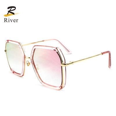 New Custom Logo Stock Transparent Frame Women Sunglasses