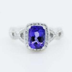 Fashion Brand New Silver 925 Jewelry Sapphire Wedding Ring