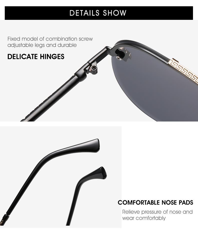 One PCS Designer Goggle Metal Luxury Sunglasses