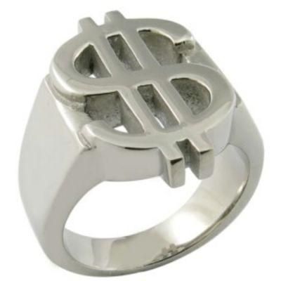 High Quality Polished Simple Cool Mens Ring