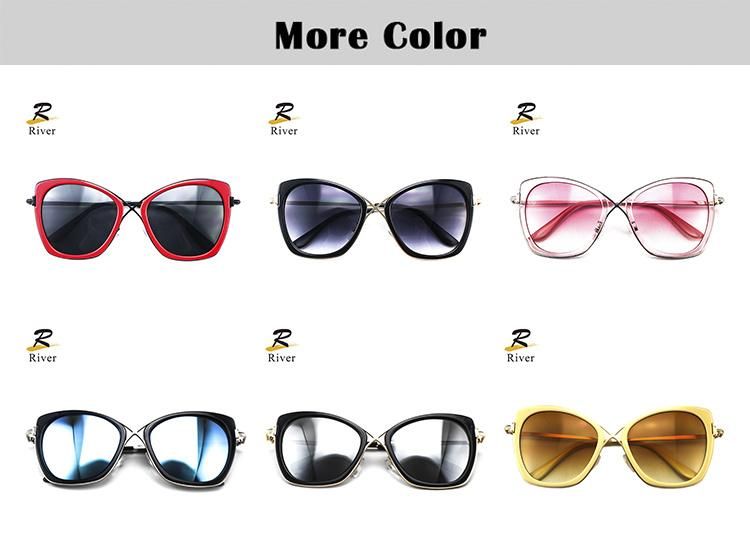 New Design Oversize PC Frame Women Wholesale Sunglasses