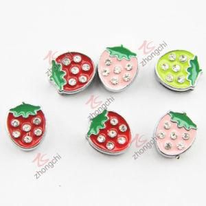 Alloy Colorful Enamel Strawberry Charm (JP08)