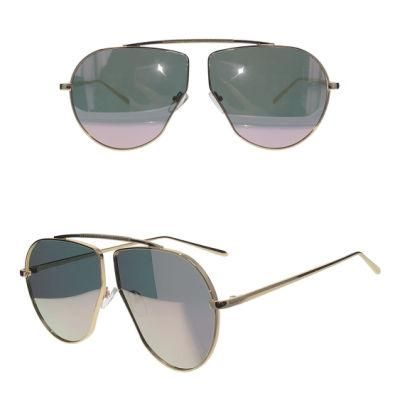 Unique Pilot Style Metal Sunglasses Unisex