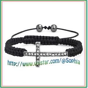 Copper Cross Bead Wrap Bracelet (SBB129-1)