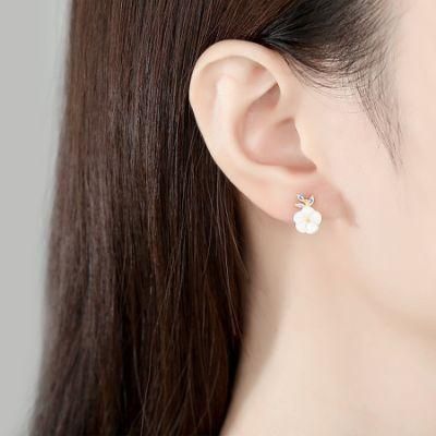 Flower Fashion Earring Shell S925 Ear Studs