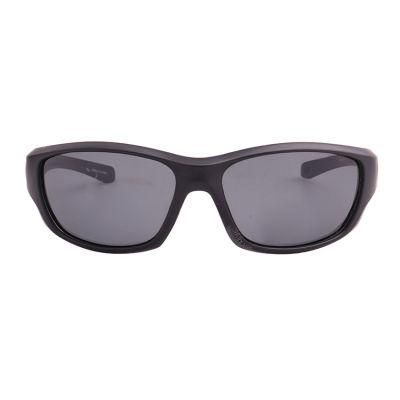 2019 Black Tiny Sports Sunglasses with Metal Deco