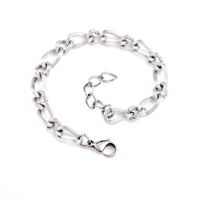 Fashion 316L Surgical Stainless Steel Thick Chain Bracelet for Ladies with ISO9001, RoHS, CE Certifications