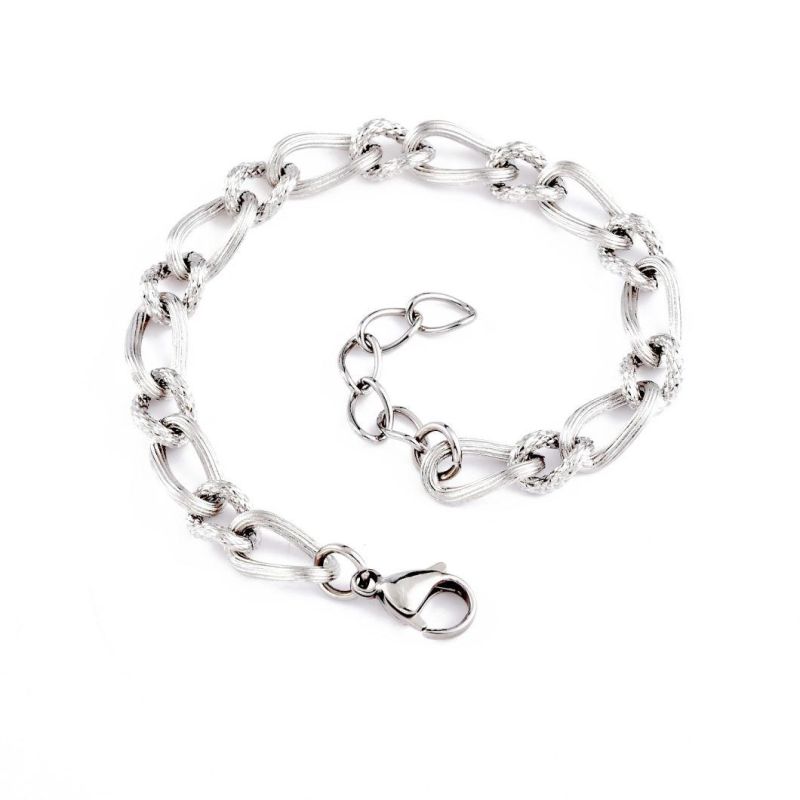 Fashion 316L Surgical Stainless Steel Thick Chain Bracelet for Ladies with ISO9001, RoHS, CE Certifications