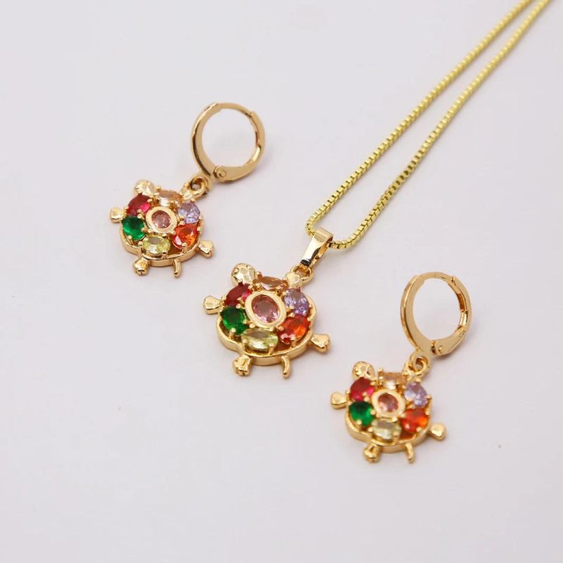 Costom Fashion Copper Alloy Crystal Jewelry Chain Sets for Women