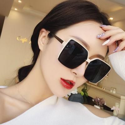 Sunglasses 2022 Square Retro Women Big Frame Sun Glasses Black Fashion Gradient Oversized Shades Sunglasses