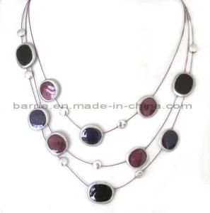Epoxy Fashion Jewelry Necklace (BHT-9601)