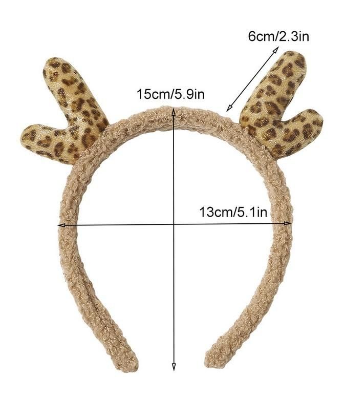 Autumn and Winter Hot Sale Plush Antler Hair Band Headband