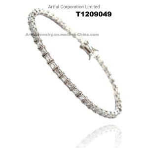 Hot Sale Silver Tennis Bracelet with Customized Design
