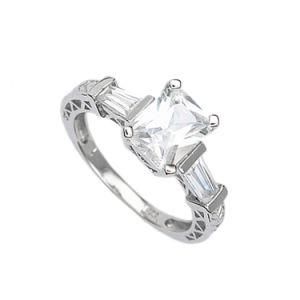 Stylish Silver Jewelry Women Setting Magic Promise Ring