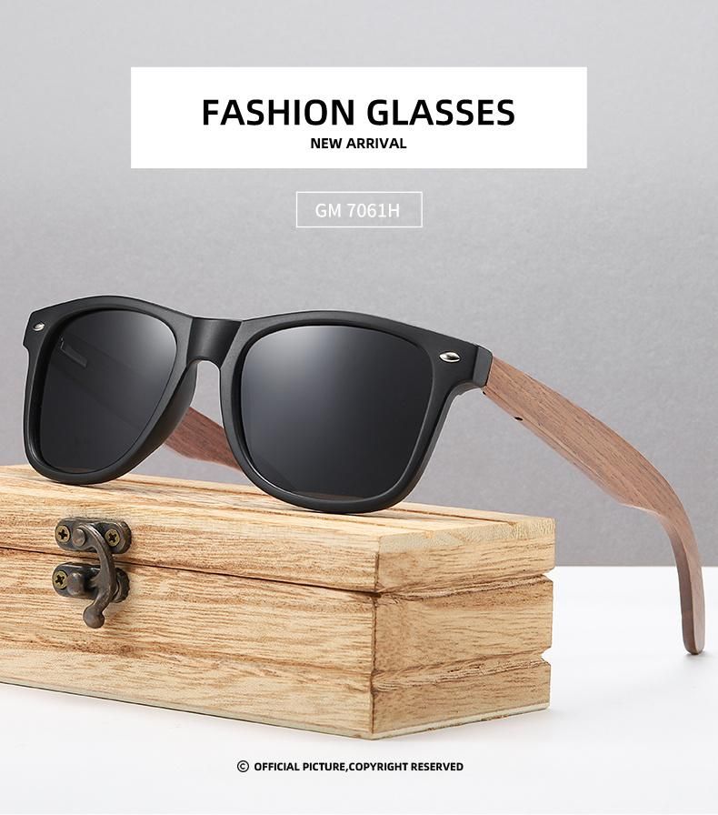 2021 New Wooden Fashion Sun Shades Cheap Price Custom Logo Printed Sun Glasses Promotional Women Men Polarized Sunglasses 2021