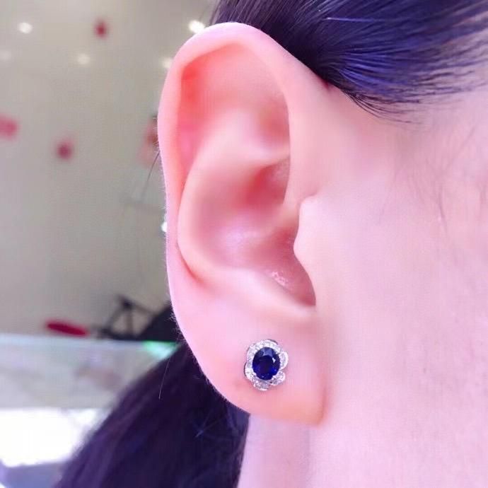 Royal Blue Sapphire Earrings Fashion Jewelry China