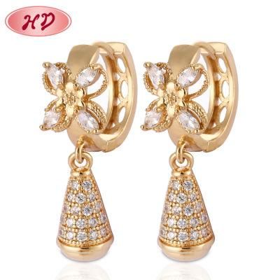 Colorful Jewelry Rainbow Cubic Zirconia Hoop Huggie Earrings for Women