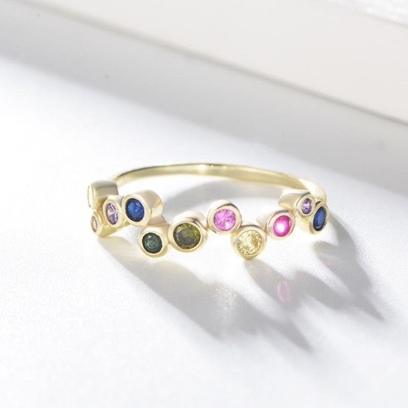 Manufacturer Direct Sale Women Accessories Color Zirconia Stone Ring