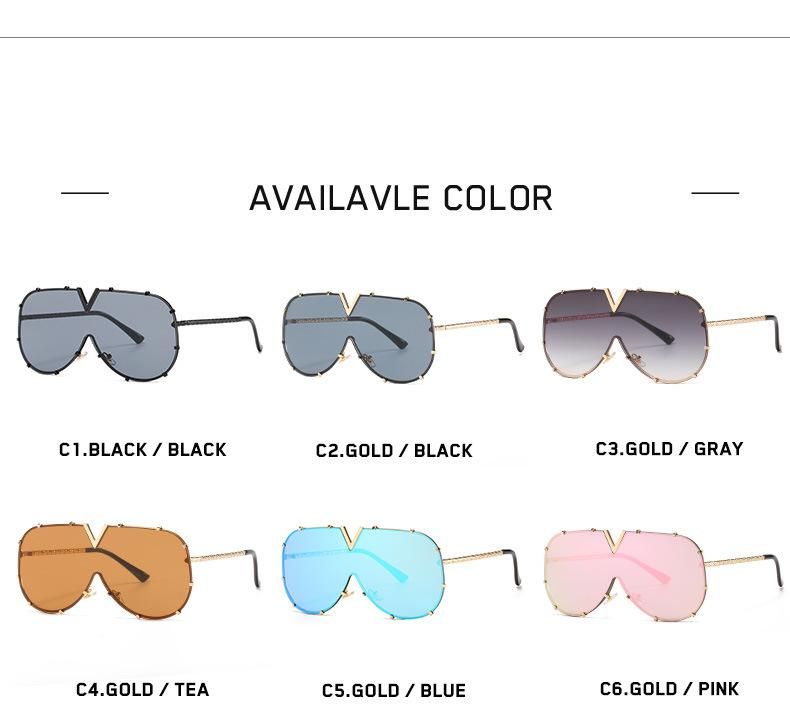Oversize Goggle One PCS Metal Ready Sunglasses