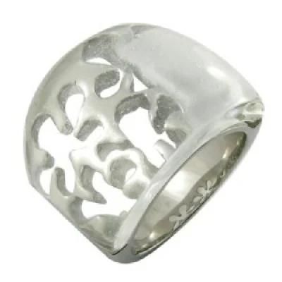 Hollow-out Ring Stainless Steel Ring