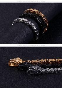 Fashion Men Jewelry Double Dragon Clasp Stainless Steel Men Bracelet&#160;
