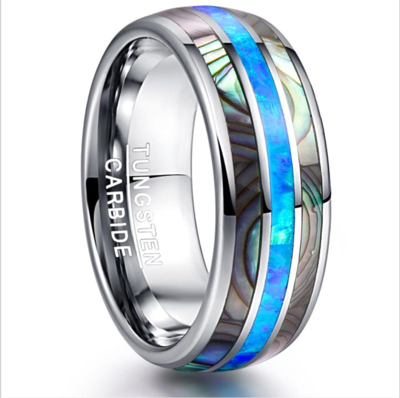 Fashion Jewelry New Style Tungsten Smooth Ring European and American Popular Male Carbide Tungsten Steel Ring Gift Jewelry Wholesale Tst2304