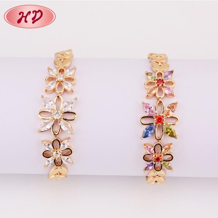 Fashion Design Jewelry 14K 18K Gold Color Charm Bracelet