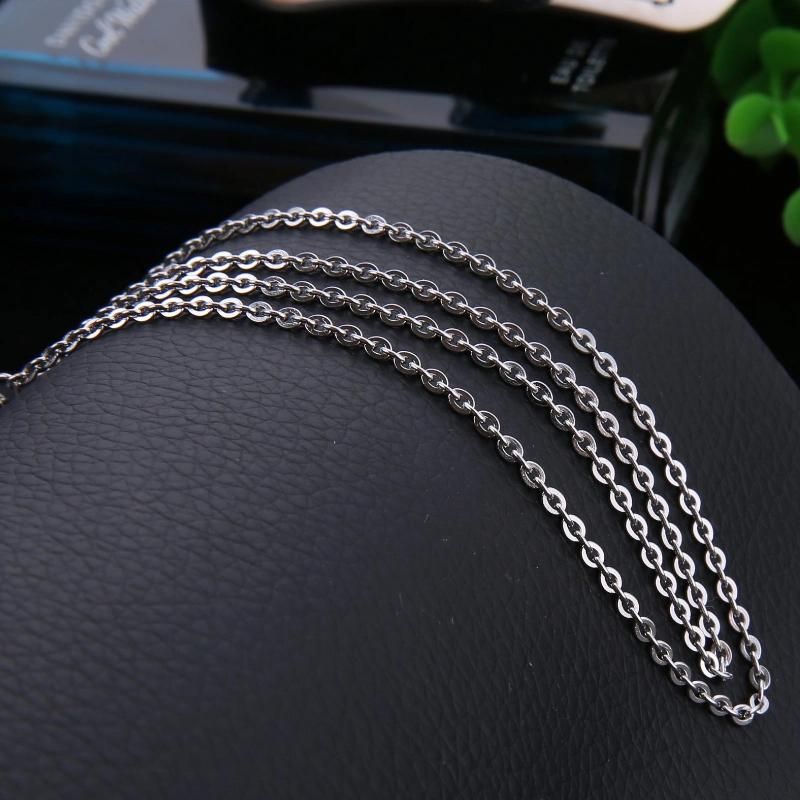 Free Sample Stainless Steel Flat Cable Chain Necklace Anklet Bracelet Fashion Jewelry for DIY Decoration Design