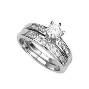 Propose Halo Silver Ring 925 Diamond Cut CZ Valentine Birthday