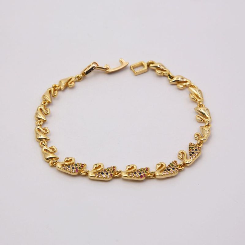 Fashion Style Gold Color Chain Bracelet Jewelry for Girls