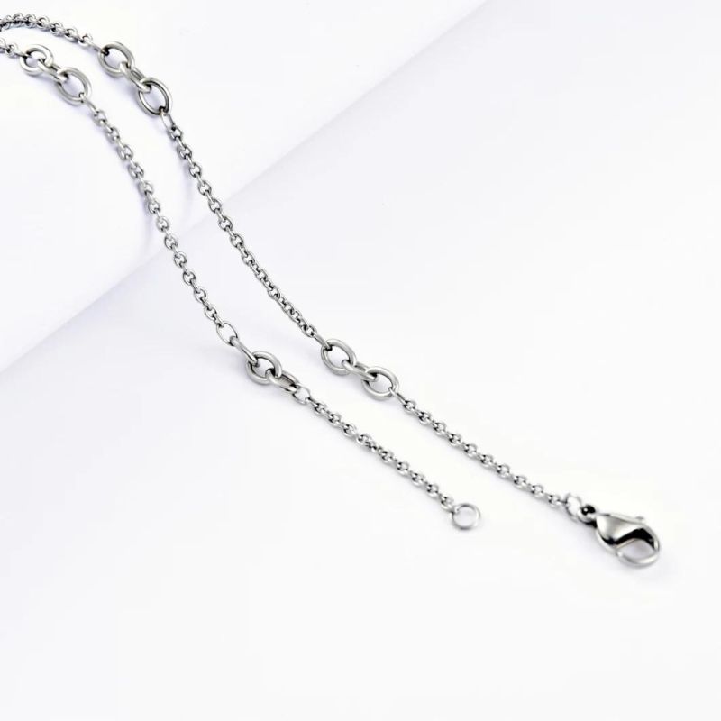 Dainty Christian Necklace Delicate Cross Necklace Silver Color Chain Necklace for Gift