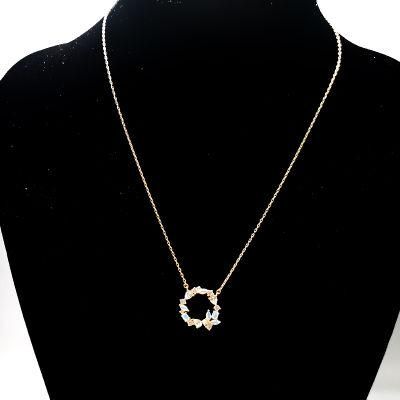 Fashion Jewelry Pendant Necklace with Rhinestone