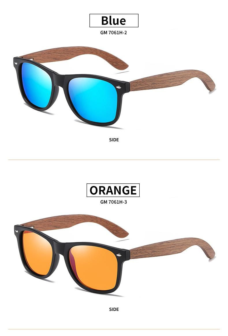 2021 New Wooden Fashion Sun Shades Cheap Price Custom Logo Printed Sun Glasses Promotional Women Men Polarized Sunglasses 2021