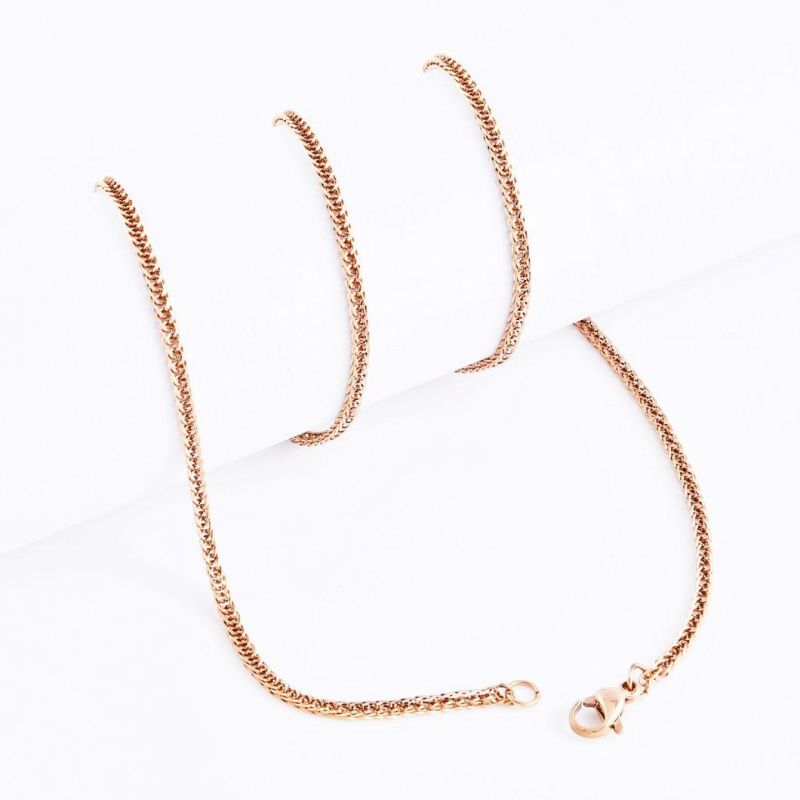 Popular Hot Sale Stainless Steel Chopin Chain Jewelry Fashion Stainless Steel Necklace Bracelet for Gift Design