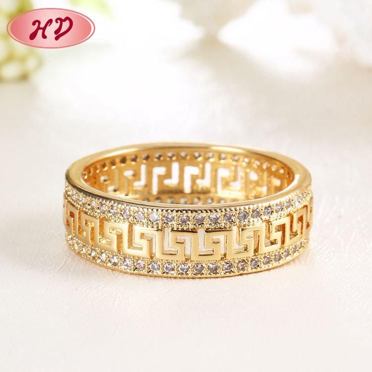 Fashionable Costume Diamond 18K White Gold Latest New Model Wedding Rings Jewelry Designs Wholesale