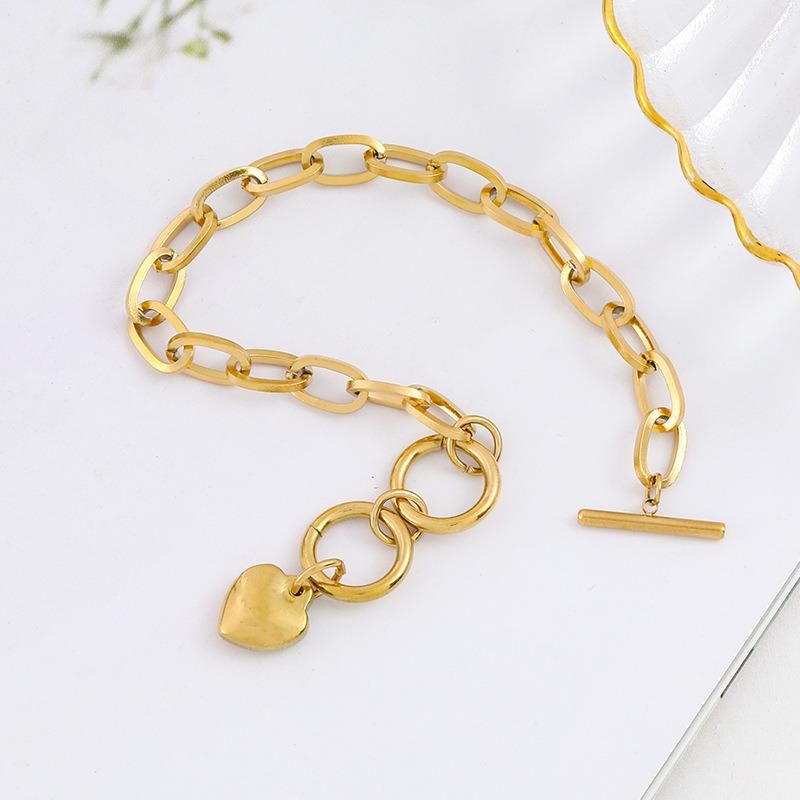 Fashion jewellery Manufacturer Custom Water Proof Jewelry High Quality Non Fade New Arrivals Women Gold Plated Bracelet Custom