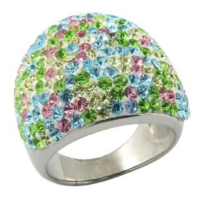 Jewellery Crystal Stainless Steel Ring Setting Stone Ring