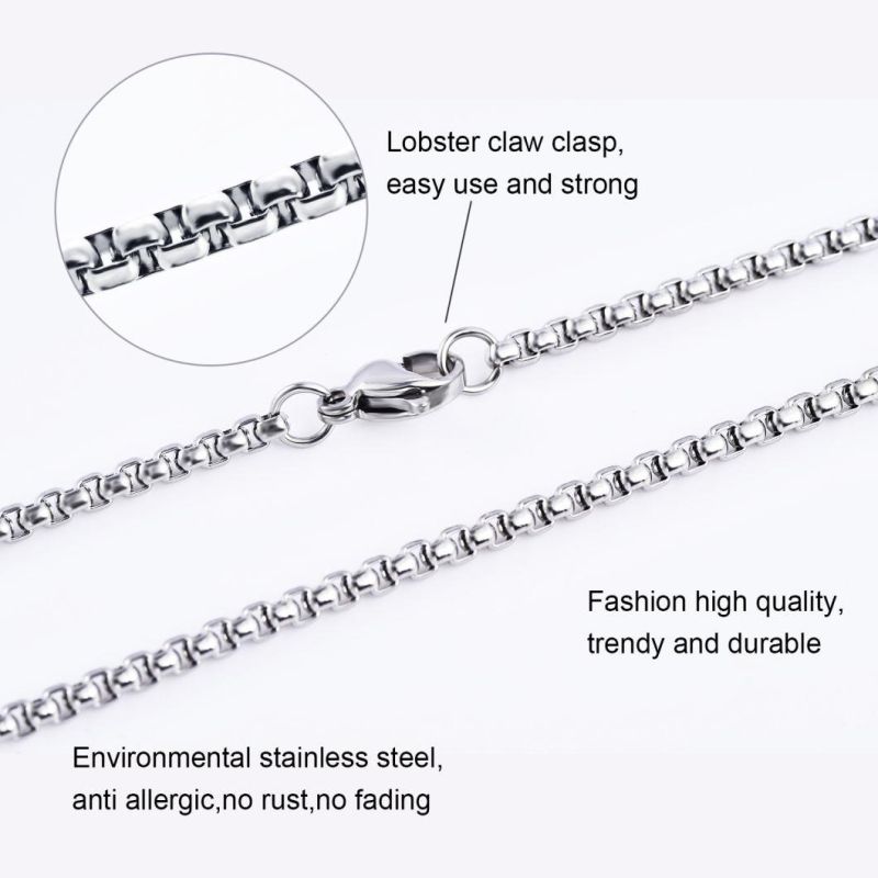 Hot Selling Fashion Jewellery Necklace Chain Box Square Belcher Chain jewelry for Layering Necklace Bracelet Design