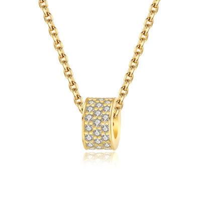Fashion Accessory Custom Turn Beads Zircon Necklace