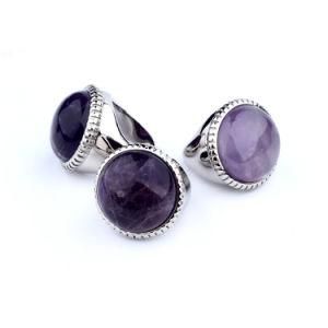 fashion Imitation Jewelry Stone Ialy Stainless Steel Women Ring