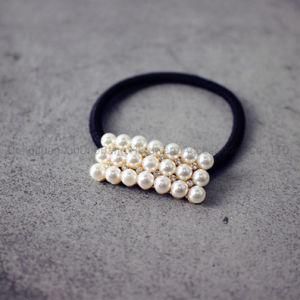 Plastic Pearl Geometric Hair Band Elastic Hair Accessories