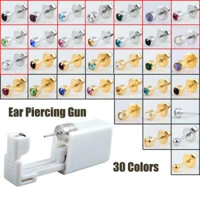 1PC Disposable Sterile Ear Piercing Unit Cartilage Tragus Piercing Gun