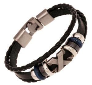 European and American Trade Retro Multilayer Genuine Leather Bracelet Color Black Coffee for Men Women Gift Jewelry