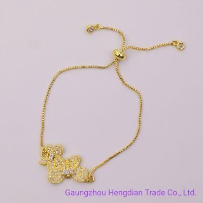 New Fashion Wholesale 2020 High Quality Jewelry Adjustable Wire 18K Gold Plated Chain Bracelet