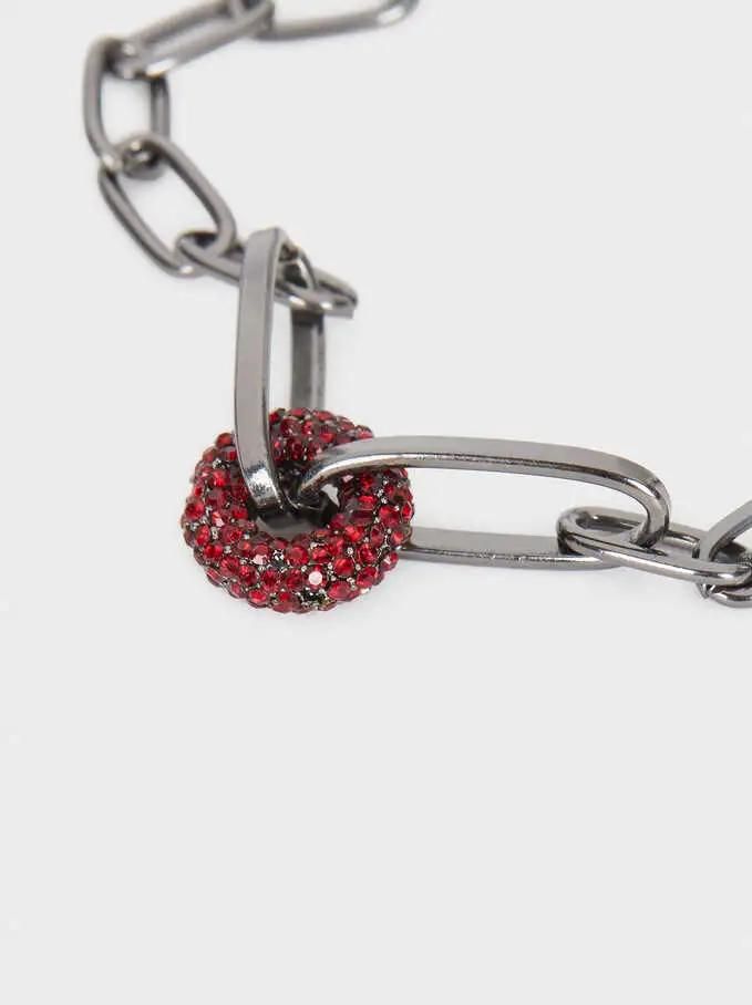 Fashion Stainless Steel Multicolor Crystal Bracelet Jewelry