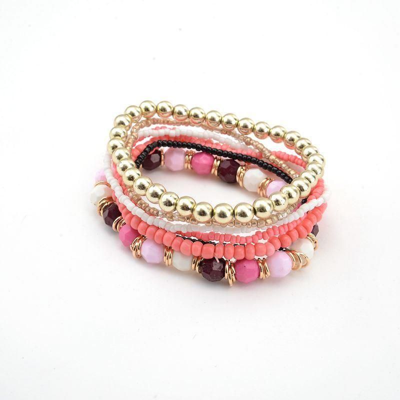 Fashion European and American Lady Bracelet with Wide Leather