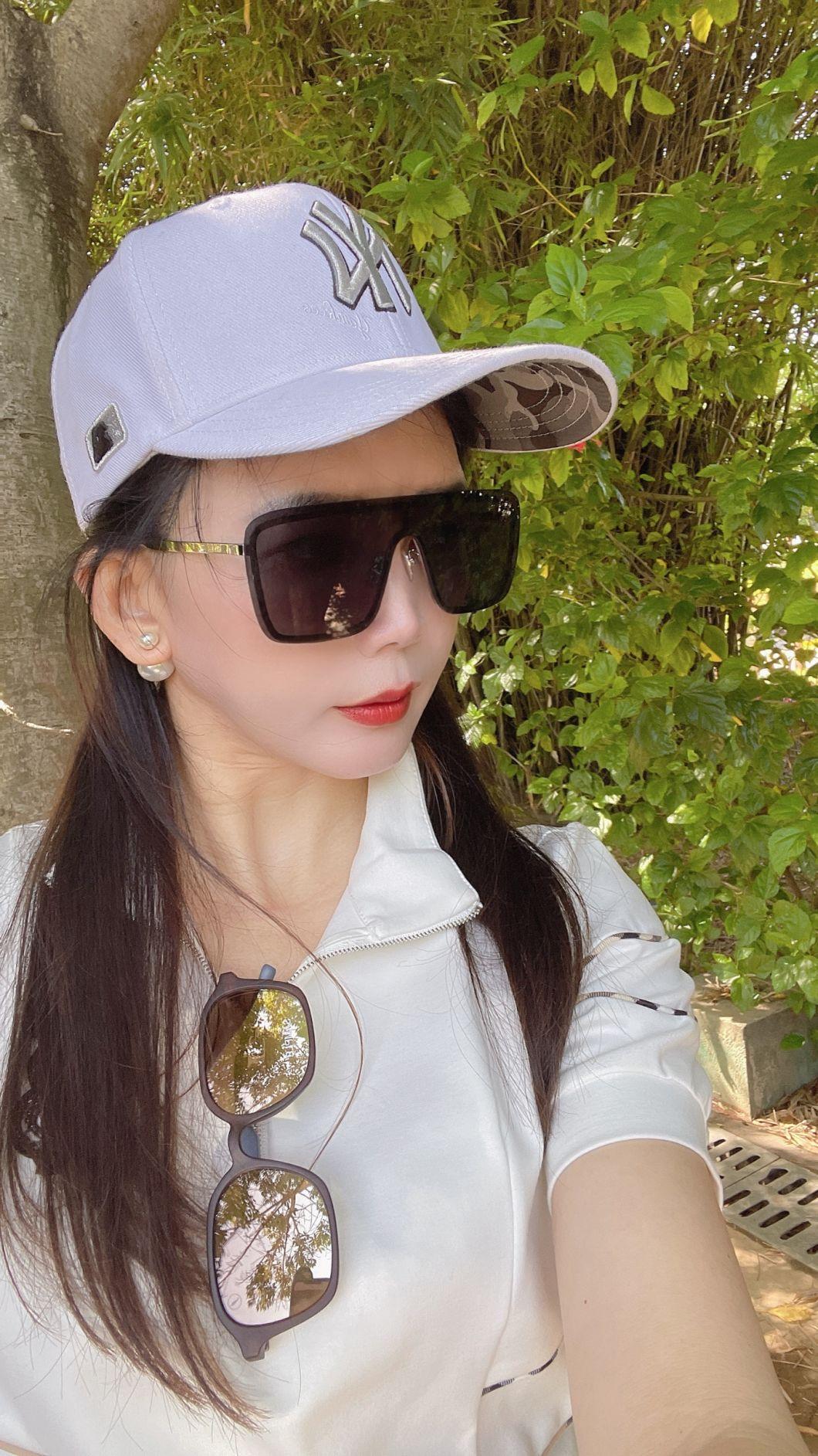 Premium Quality Fashion One Piece Sunglass Most New Trendy Metal Sunglasses Women Styles