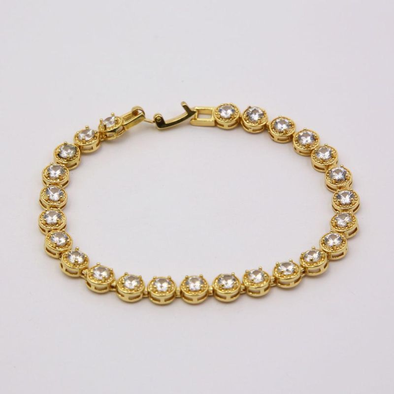 Wholesale Fashion Bangles 18K Gold Plated Charm Bracelet for Women