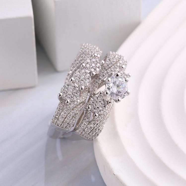 925 Silver New Style Fashion Accessories Factory Wholesale Fashion Jewelry Moissanite Cubic Zirconia Hip Hop Beauty Ring